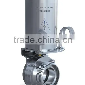 Pneumatic Sanitary Butterfly Valve Stainless Steel Butterfly Valve thumbnail-2