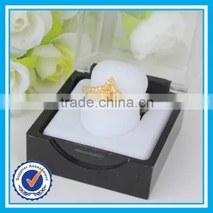 2015 Yiwu Wholesale Star Ring Crystal Zircon Dubai Gold Ring Models thumbnail-4