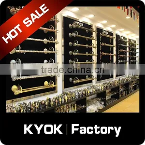 KYOK Classic Crystal Glass Curtain Finials Metal Curtain Hooks ,wrought Iron Curtain Rod Finials ,curtain Finials thumbnail-1