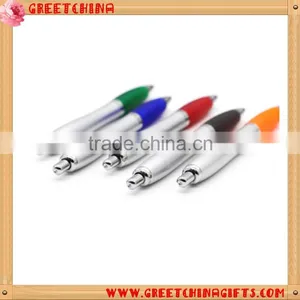 Fancy Plastic Press Clip Ballpoint Pen thumbnail-1