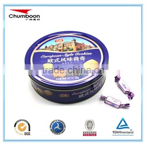 450G Danish Butter Cookiese Tin Box Cylinder Biscuit Tins thumbnail-2