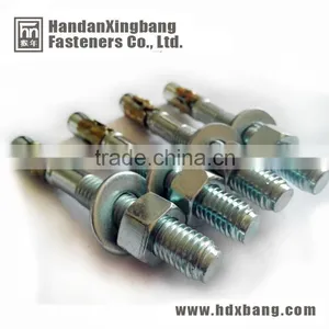 Zinc Plated HDG Wedge Anchor/through Bolt/ Anchor Supplier in Handan Yongnian thumbnail-1