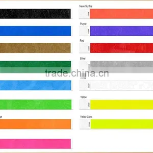 2015 Customized Barcode Printing Tyvek Paper Wristbands thumbnail-5