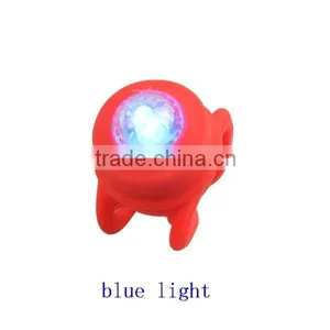 Round Silicone Shell Colorful Rear Light For Bike thumbnail-3