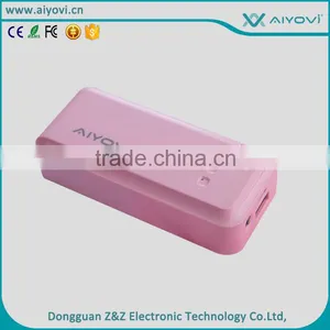 Manufacture Color Power Bank With 18650 Battery Cheap Mobile Charger 4000mah thumbnail-3