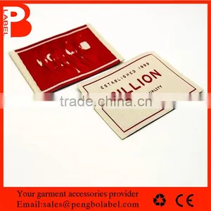 Custom Brand Name Logo Design Neck Woven Label for Shirts thumbnail-3