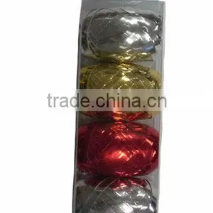 HOT SALE ! Gold/ Silver/ Red Metallic Poly Curling Ribbon for Gift Packing Decorations thumbnail-1