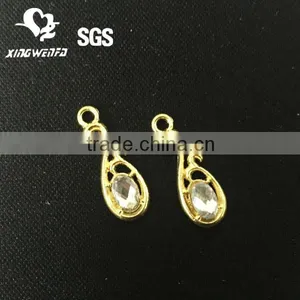 Metal Pendant With Purple Rhinestone for Bra 5033# thumbnail-1