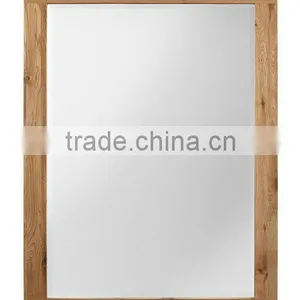 Solid Oak Frame Wall Mirror thumbnail-1