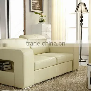 European Classic Style White Modern Leather Sofa thumbnail-2