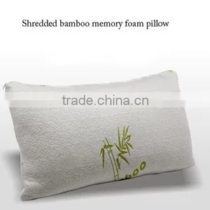 King and Queen Size Pillow Custom Bamboo Bed Rest Pillow With Washable Cover Memory Foam thumbnail-2