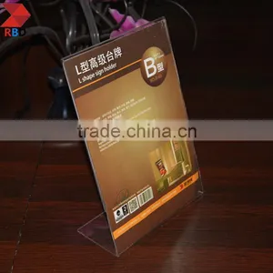 L Shape Vertical/Horizontal Style Sign Holder Acrylic Sign Holder thumbnail-6