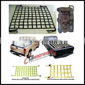 High Quality Polyester Cargo Lifting Nets / Shipping Cargo Net / Flat Webbing Cargo Net thumbnail-2