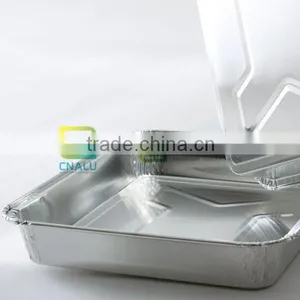 Tin Foil Food Box, Silver Plate, Aluminum Packaging Container thumbnail-1