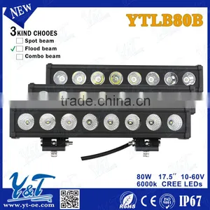 Energy Saving Single Row Straight 80W Orange Light Bar Dot Approved Led Light Bar for Jeep thumbnail-1