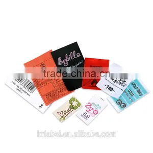 Cheap High Quality Colorful Print Satin&cloth Labels thumbnail-1
