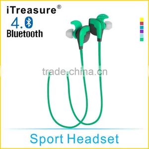 ITreasure Stereo Wireless Bluetooth Headset Earphone for Sport thumbnail-1