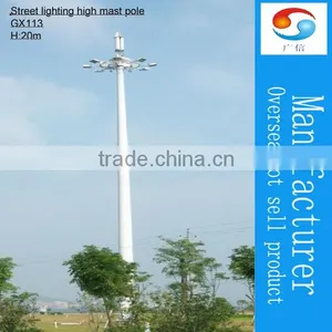 High Mast Lighting Pole Lamp Post Road Light Steel Poles thumbnail-1