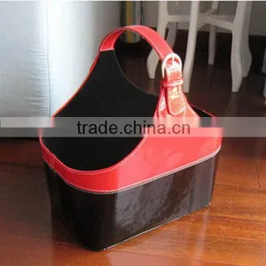 Best Quality Hot Selling Multipurpose Tote Leather Storage Basket thumbnail-1