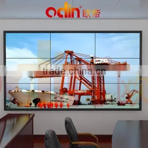3X3 55'' DID Lcd Video Wall Big Screen Led Backlight HDMI Port With Embedded Splicing Processor thumbnail-1