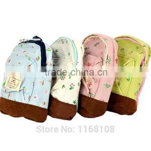 Girl Bag Women Wallet Canvas Pouch Flower Backpack Coin Purse thumbnail-2
