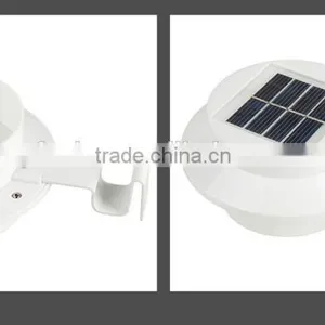 High LUMEN 3LED LED Solar Fence Gutter Lamp thumbnail-3