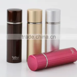 Metal Flask With Ripple Surface/ Thermos Flasks With Pump/thermos Flask With Button Lid thumbnail-1