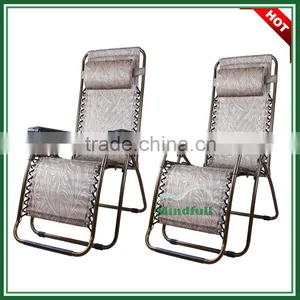 Outdoor Adjustable Zero Gravity Chair Portable Lounge Chair With Pillow thumbnail-2