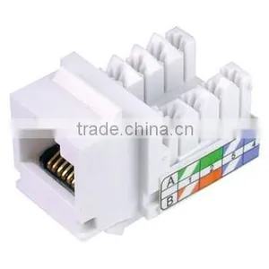 Ethernet Networking Utp Cat6/cat5 RJ45 Keystone Jack, Cat5 Cat6 Solution Network Module thumbnail-2