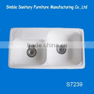 Unique Faux Stone Solid Surface Kitchen Sinks For Sale thumbnail-1