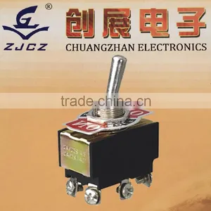 DPDT 250V Toggle Switch / 15A/25A Machine Toggle Switch,wall Mount Button Light Switch thumbnail-1