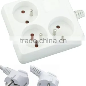 250V French Socket 3 Outlets With CE Approved thumbnail-1