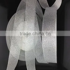 Christmas Decorations High-Grade Gold and Silver Glitter Metallic Ribbon thumbnail-1