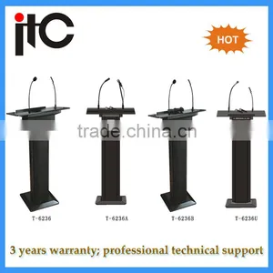 Public Address Speech Lecture Wood Podium With VHF Wireless Mic thumbnail-2