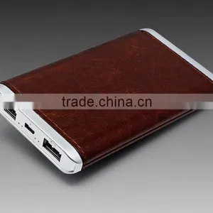New Arrival High Capacity Fast Charging PU Power Bank 4000mah Quick USB Charger 2.0 ,Slim USB 2.0 Power Banks thumbnail-3