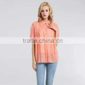 2016 Fashion Women Three Quarter Sleeve Shirts thumbnail-5
