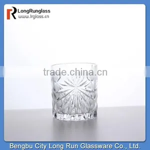 LongRun Eco-Friendly Pub Use Cut Glass Whisky Glass Cups, 10 Ounce thumbnail-1