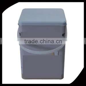 Plastic Handle Custom Washing Powder Storage Tin Box/Laundry Machine Shaped washing Powder Tin Container Metal Storage Box thumbnail-1