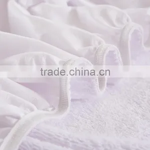 Wholesale Wool Polar Fleece Waterproof PVC Film Hospital Bed Mattress Cover thumbnail-6