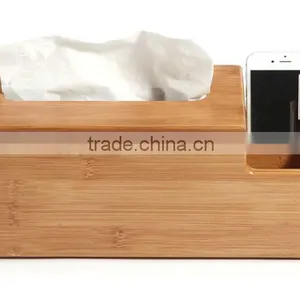 Totally Bamboo Multi-function Napkin/Tissue and Sundries Storage Box thumbnail-1