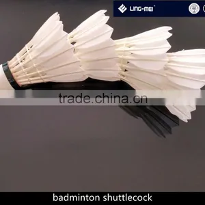 High Quality Goose Feather Badminton Shuttlecock for International Tournament Use With OEM Service thumbnail-2