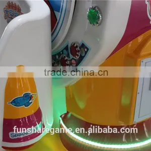 2015 Popular and Attractive 2 Seats Fiberglass Kiddie Rides Go Round on Air Amusement Ride For Sale thumbnail-6