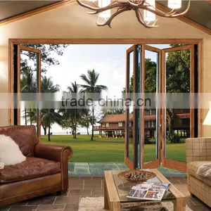 High Quality Sliding Style Aluminium Wood Clading Windows and Doors System thumbnail-4