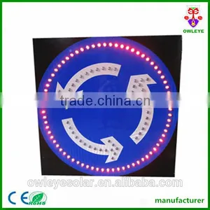Roadside Reflective Aluminium Solar Supplied Circular Signal Board thumbnail-2