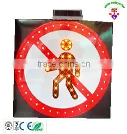 Solar Flashing no Honking Traffic Signs, Solar Powered Traffic Signals thumbnail-4