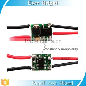 Constant Nonpolarity COB 48SMD LED Panel Roof Light Lamp + T10 Festoon Adapter Dome Light Bulb thumbnail-3