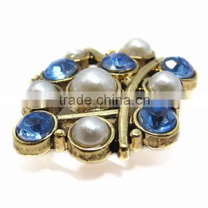 Custom Chinese Diamond Alloy Button For Garment thumbnail-4