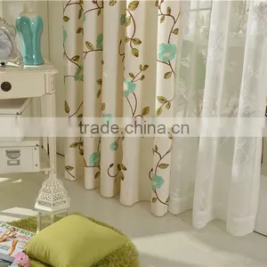Hot Selling Made in China Living Room Embroidery Drape Blackout Curtain Fabric thumbnail-2