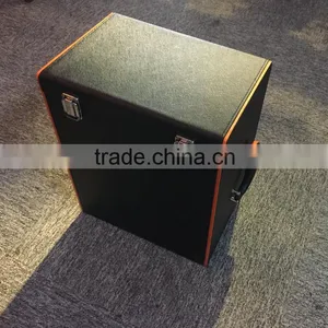 Factory Wholesale Custom High-grade Black PU Leather Box 6 Bottles of Red Wine Champagne thumbnail-1