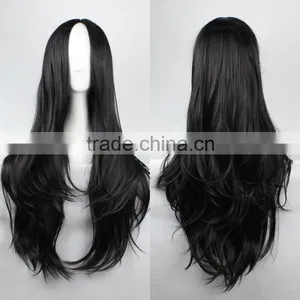 New Fashion Women's Wigs Full Long Bangs Curly Wavy Colorful Cosplay Party Wig thumbnail-2